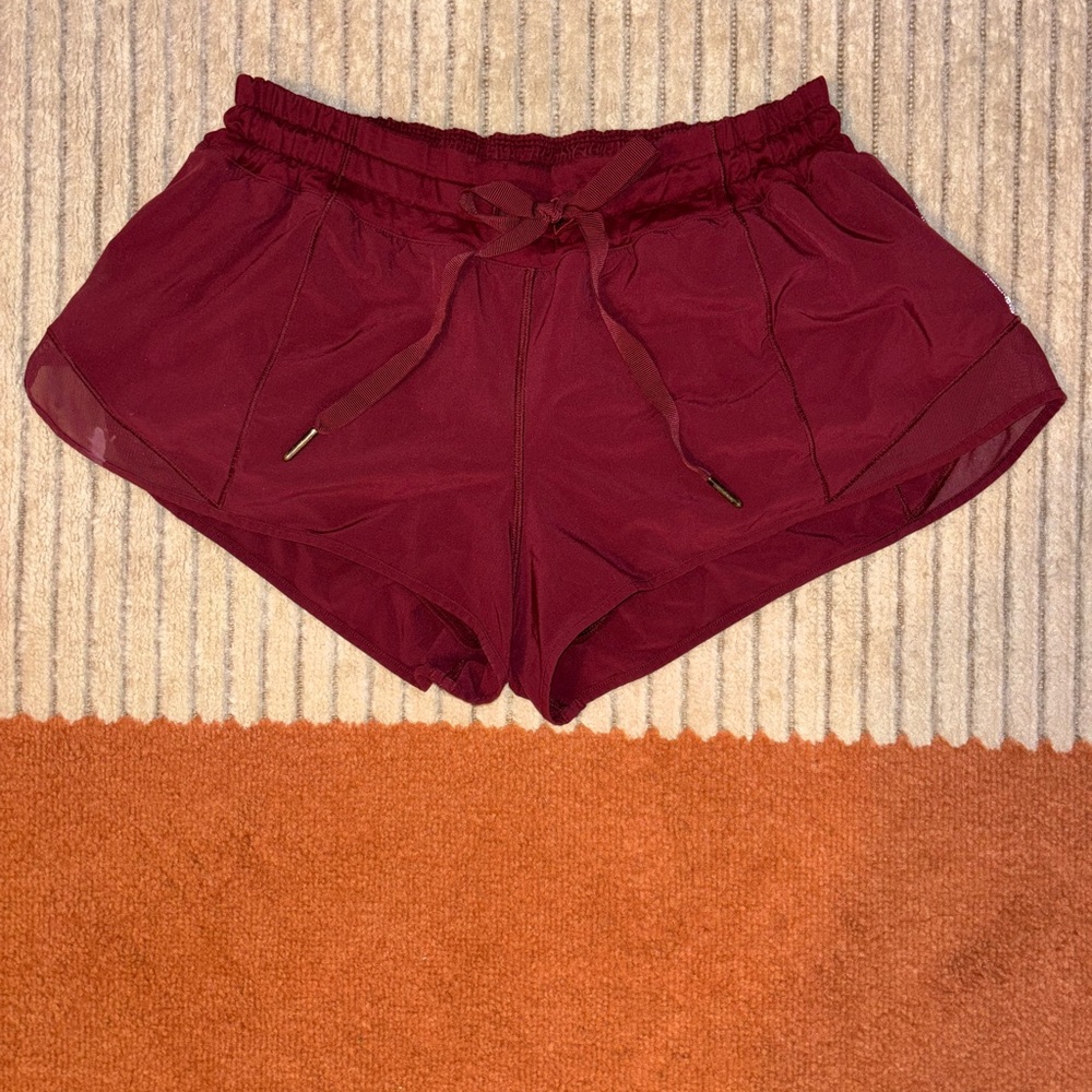 Women's Lululemon Burgundy Shorts